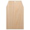 Gift Tag Shape Solid Unfinished Craft Wood Holiday Christmas Tree DIY Pre-Drilled Ornament